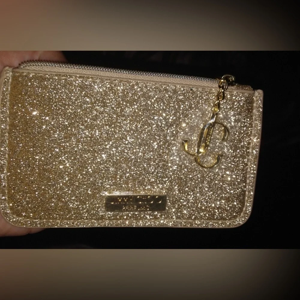 NWOT Jimmy Choo Cosmetic Bag & Charm